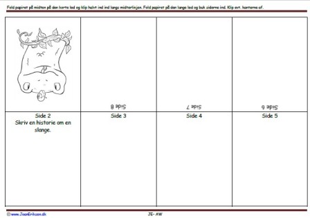 Foldebog, Undervisning, Indskoling, Zoologisk have, Krybdyr, slange