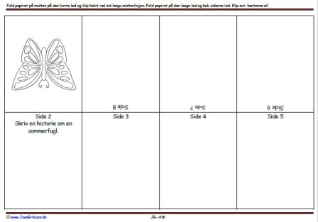 Foldebog, Undervisning, Indskoling, Sommerfugl, Insekter