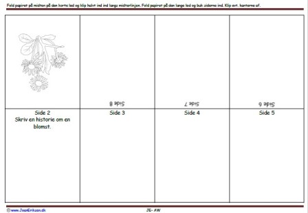 Foldebog, Undervisning, Indskoling, Tusindfryd, forår, blomster