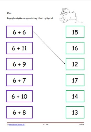 Plus, Matematik, Undervisning, Elevopgave,