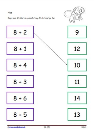 Plus, Matematik, Undervisning, Elevopgave,