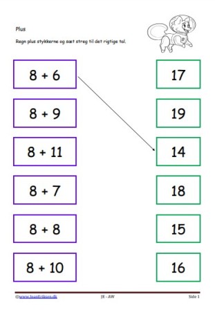 Plus, Matematik, Undervisning, Elevopgave,