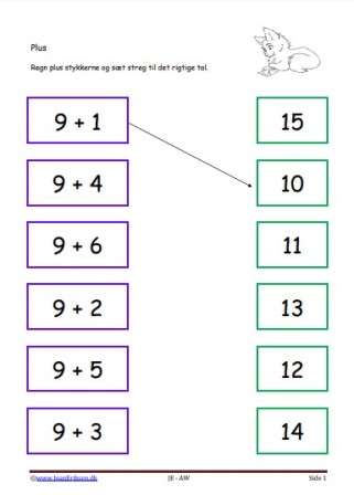 Plus, Matematik, Undervisning, Elevopgave,