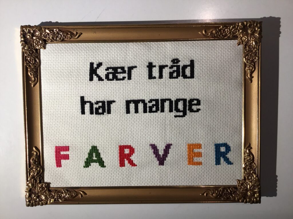 Broderi mønster til korssting