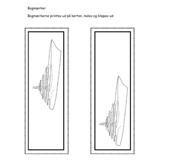 Bogmærker eleverne kan male og klippe ud.