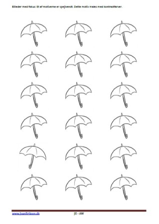 Billeder med fokus. maleopgave til undervisning i Billedkunst og til temaerne Vejret. Årets gang. Mennesket.