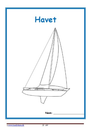 Forside til hæfte med temaet havet